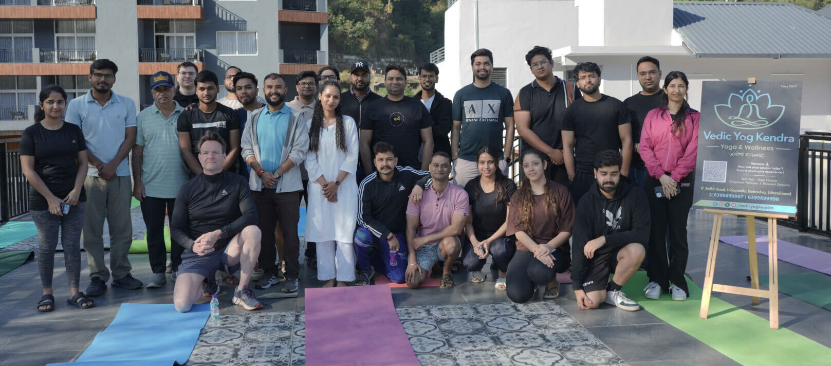ONE TEAM, ONE BREATH — TOGETHER AFTER THE SESSION, RISHIKESH