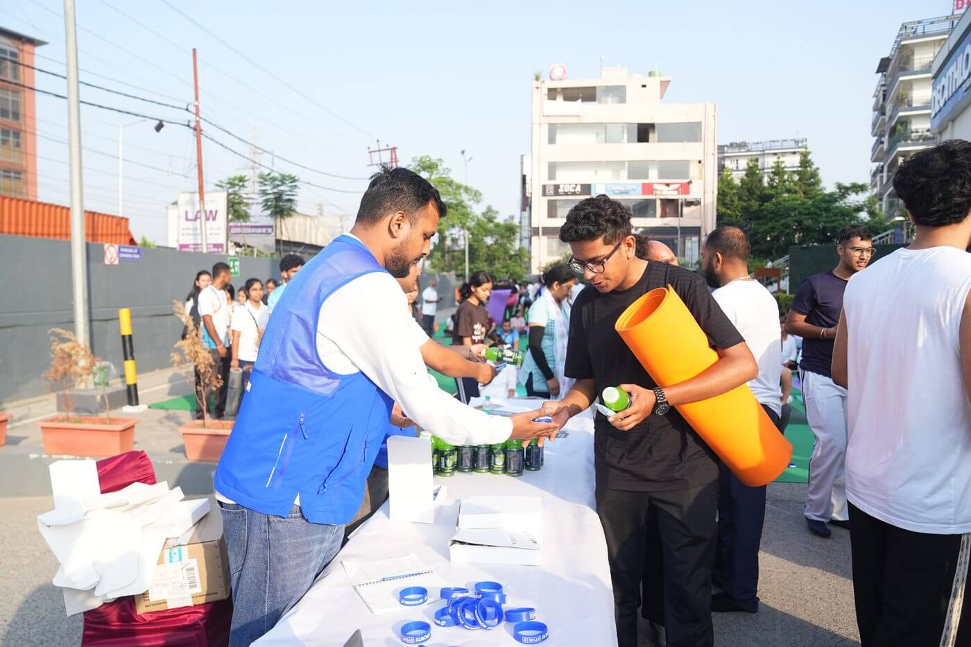 Refreshments at IYD 2026 Decathlon Dehradun