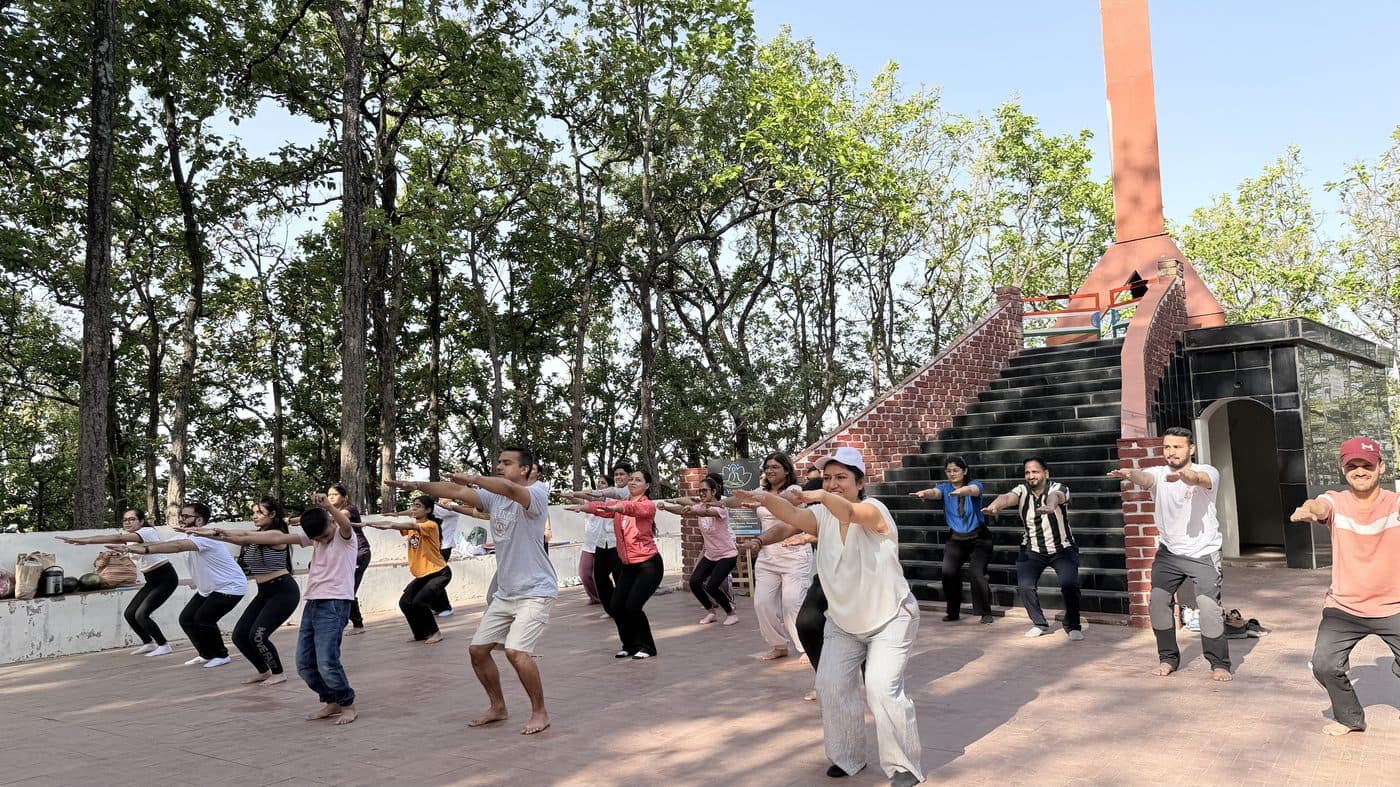 VYK community yoga session at Kalanga War Memorial